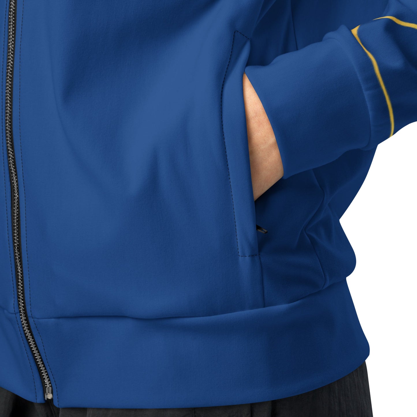 Veste de survêtement Prestige™ unisexe Bleu Navy et Or Filament Horizon - Prestige SXM