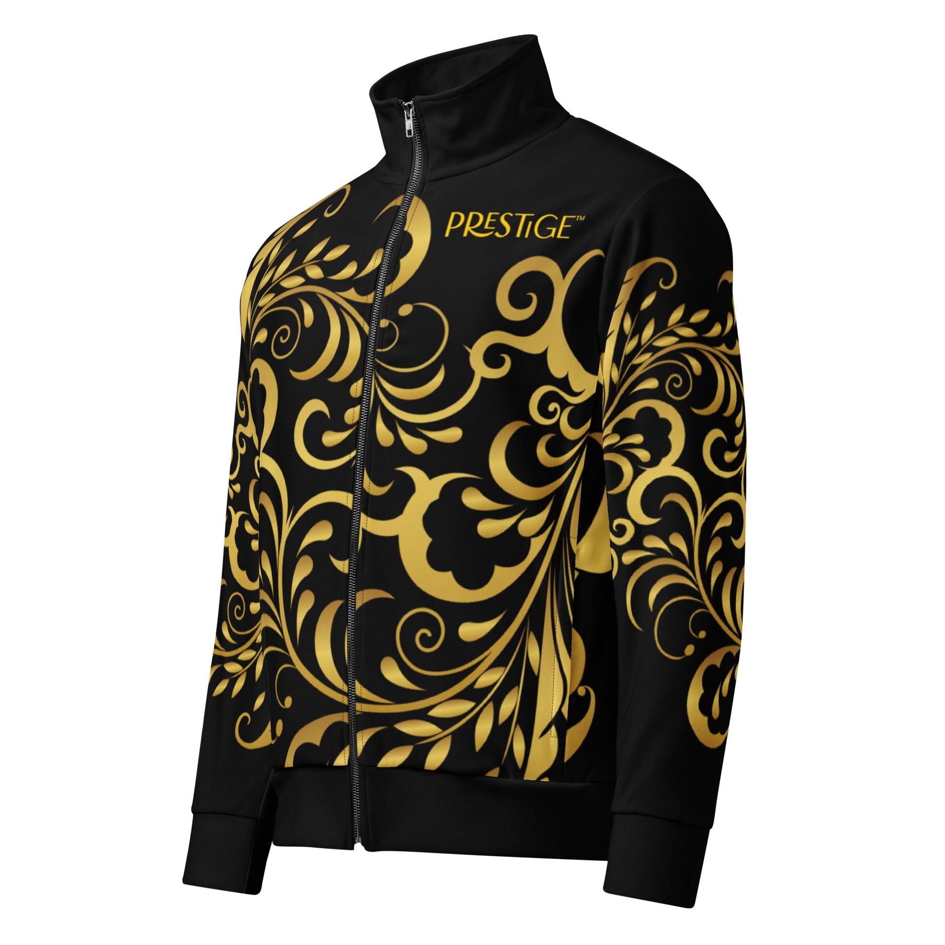 Veste de survêtement unisexe Noir et Or Floraison - Prestige SXM