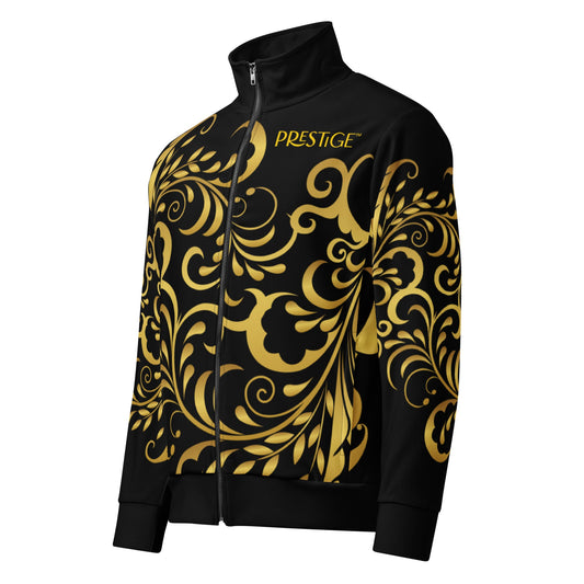 Veste de survêtement unisexe Noir et Or Floraison - Prestige SXM