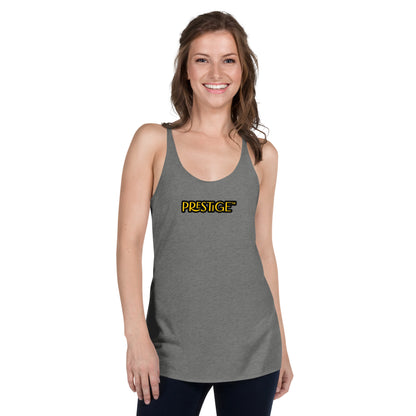 Prestige™ Women's Vintage Racerback Tank Top Black & Gold