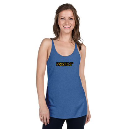 Prestige™ Women's Vintage Racerback Tank Top Black & Gold